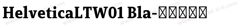 HelveticaLTW01 Bla字体转换